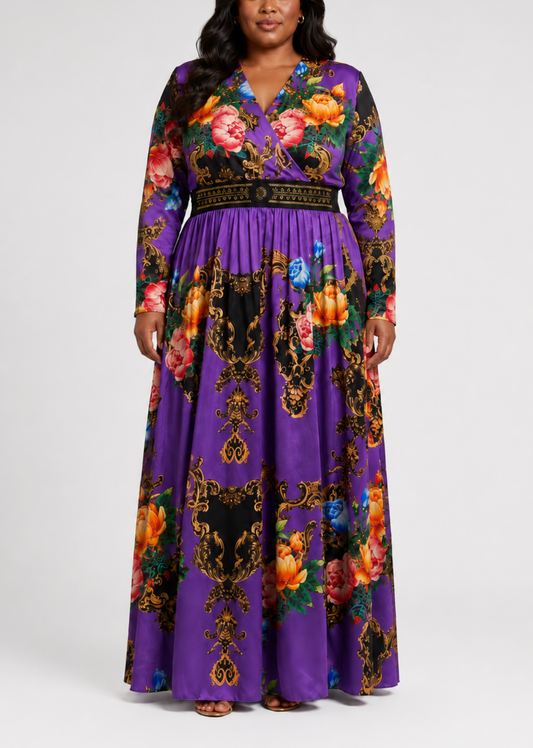 GJC Barocco Floral Gown