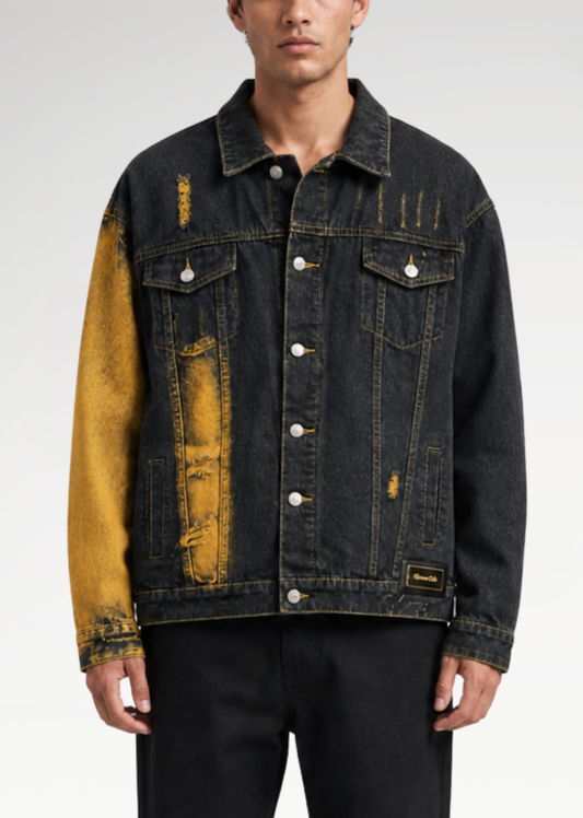 GJones Burning Ember Fade Denim Jacket