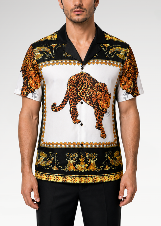 GJones Jaguar Baroque Button Up