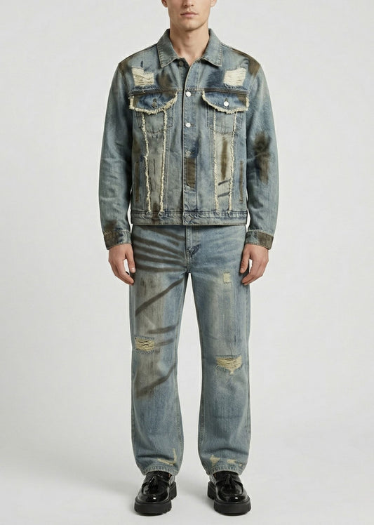 GJC ARCHIVE: 01 Distressed Denim Set