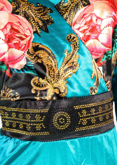 Bohemian Barocco Floral Gown