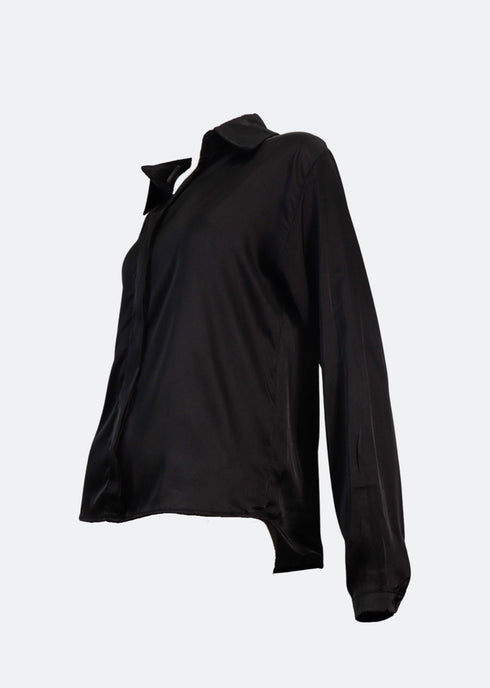 Antoinnette Chemise Satin Blouse