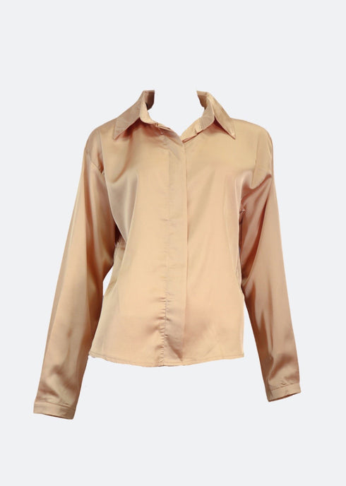 Antoinnette Chemise Satin Blouse