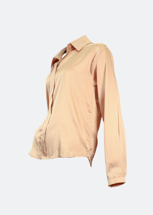 Antoinnette Chemise Satin Blouse