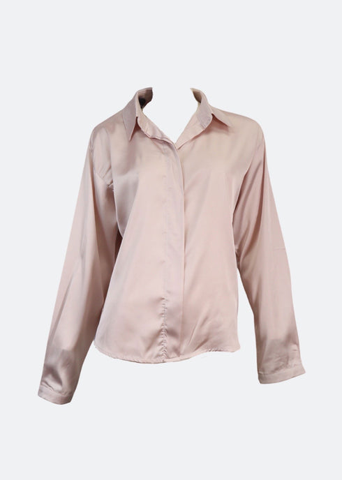 Antoinnette Chemise Satin Blouse