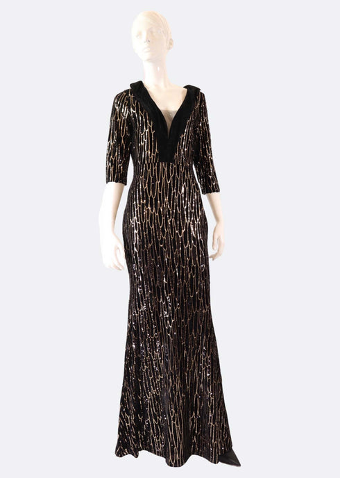 Aquafina Velvet Mermaid Gown