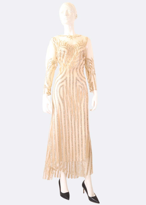 Aztec Harmony Mermaid Gown