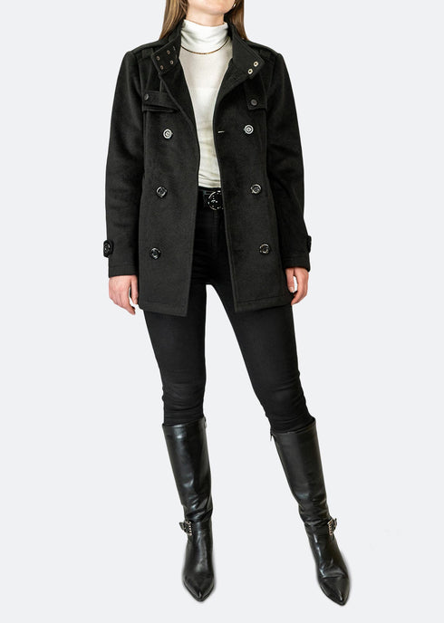 Wool & Cashmere Blend Peacoat