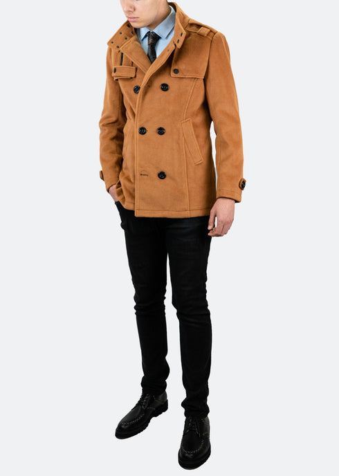 Wool & Cashmere Blend Peacoat