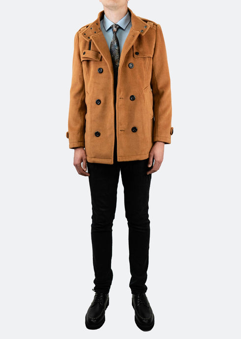 Wool & Cashmere Blend Peacoat