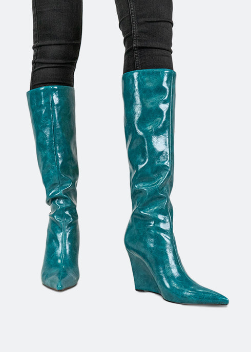 GJones Andrea Wedge Heel Boots