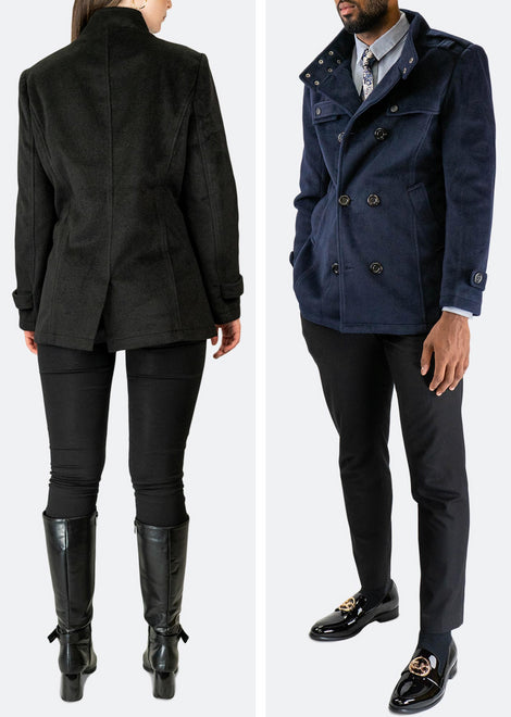 Wool & Cashmere Blend Peacoat