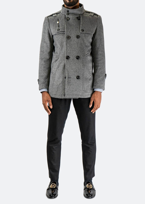 Wool & Cashmere Blend Peacoat