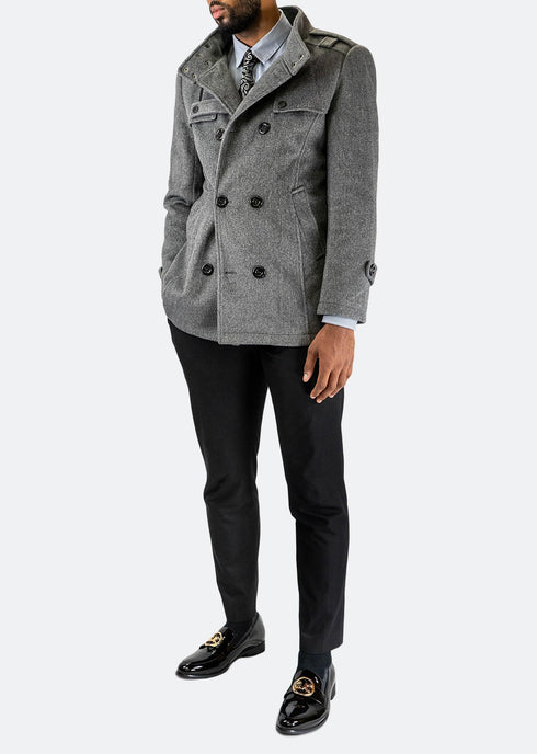 Wool & Cashmere Blend Peacoat