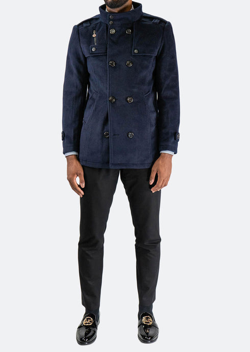 Wool & Cashmere Blend Peacoat