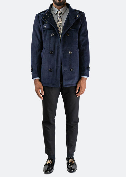 Wool & Cashmere Blend Peacoat