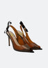 GJones Transparent Peek Toed Heels