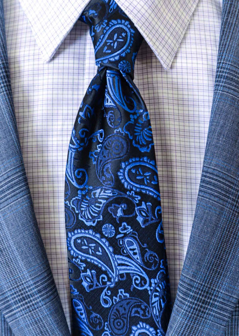 GJones Twilight Crest Tie & Pocket Square