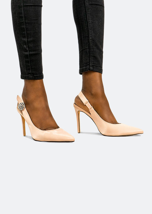 GJones Diamond Slingback Stiletto