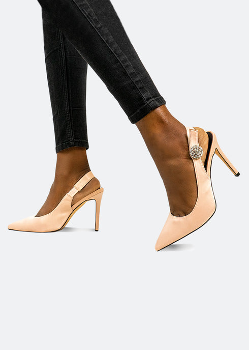 GJones Diamond Slingback Stiletto