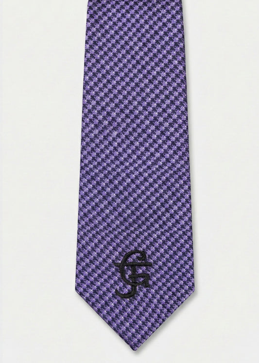 GJones Signature Regal Shade Micropattern Tie