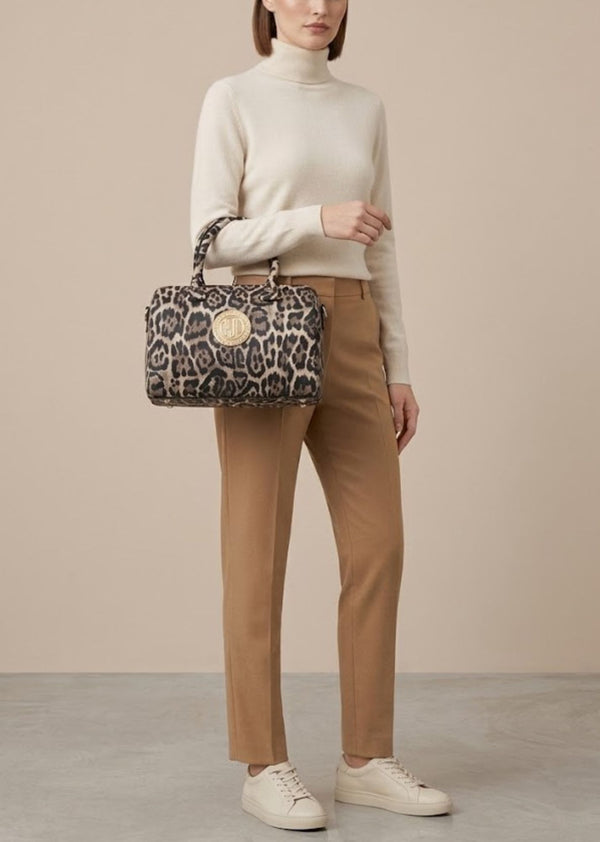 GJones Upside Down Leopard Satchel