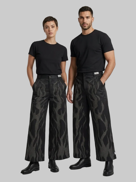 The Silver Phantom Flare Pants