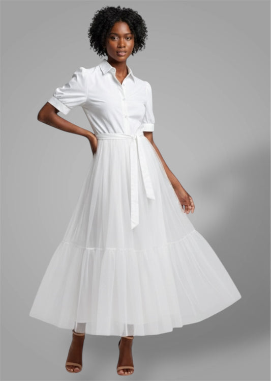 GJones The Gossamer Shirtdress
