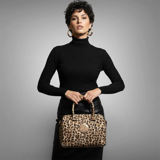 GJones Leopard Satchel