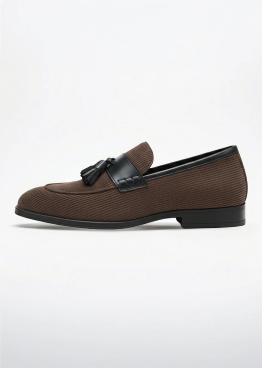 GJones Velour Oxford Tassel Loafer