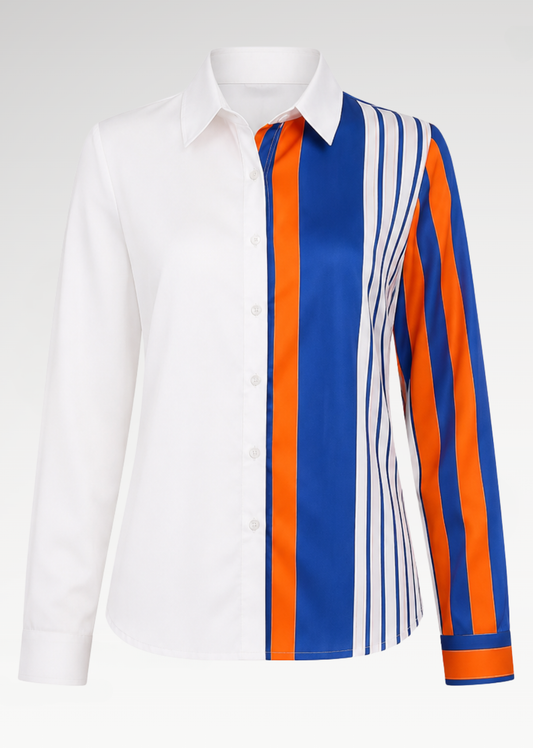 Euphoria Stripes Multi Shirt Blouse
